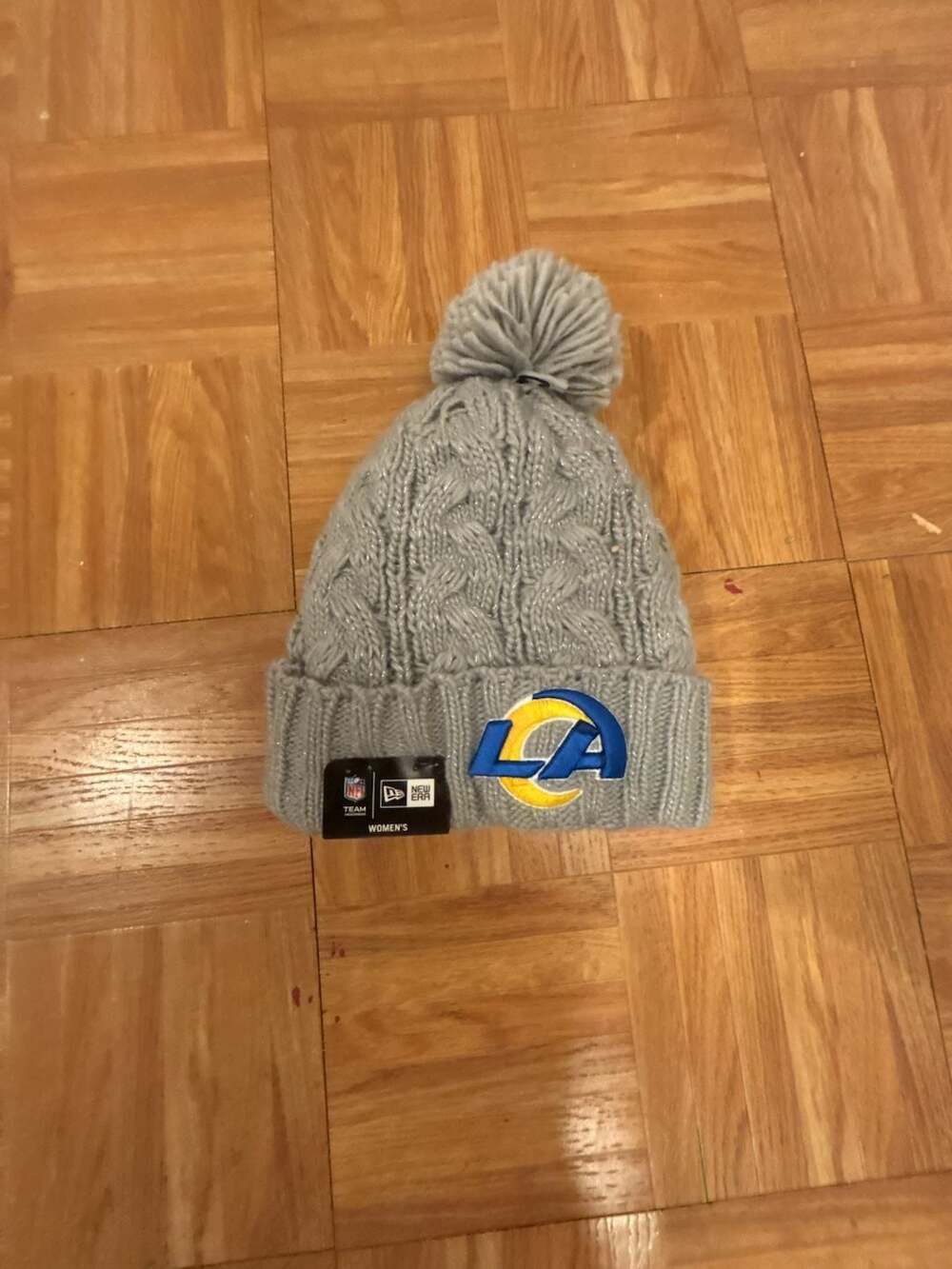 New Era Los Angeles Rams Women's Cuff Knit Pom Beanie Hat